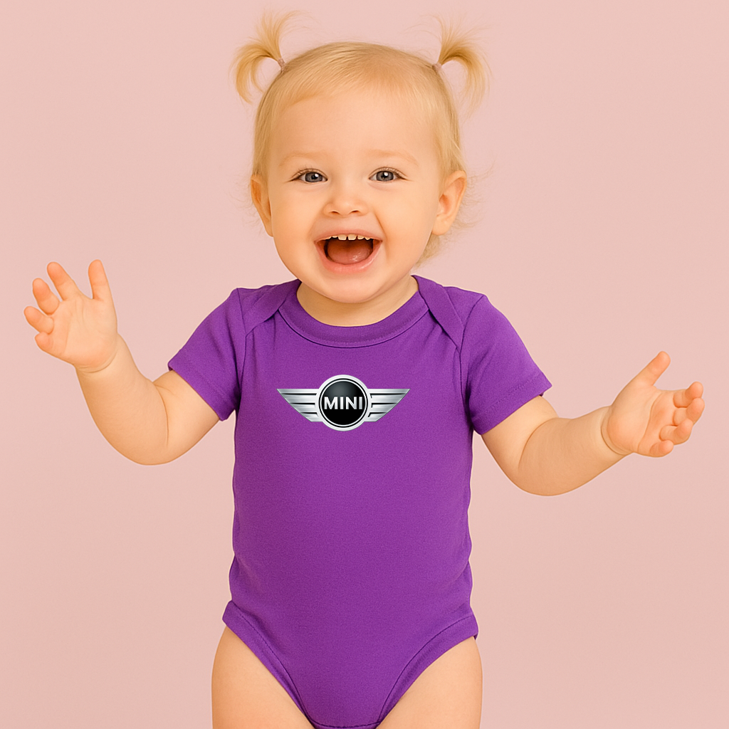Mini Cooper Car Baby Romper Onesie